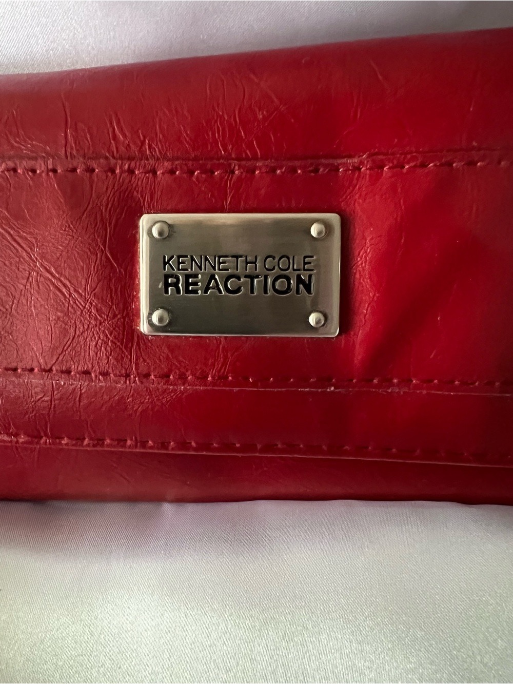 Kenneth Cole Reaction Red Women's Wallet with Metal Logo Plate
